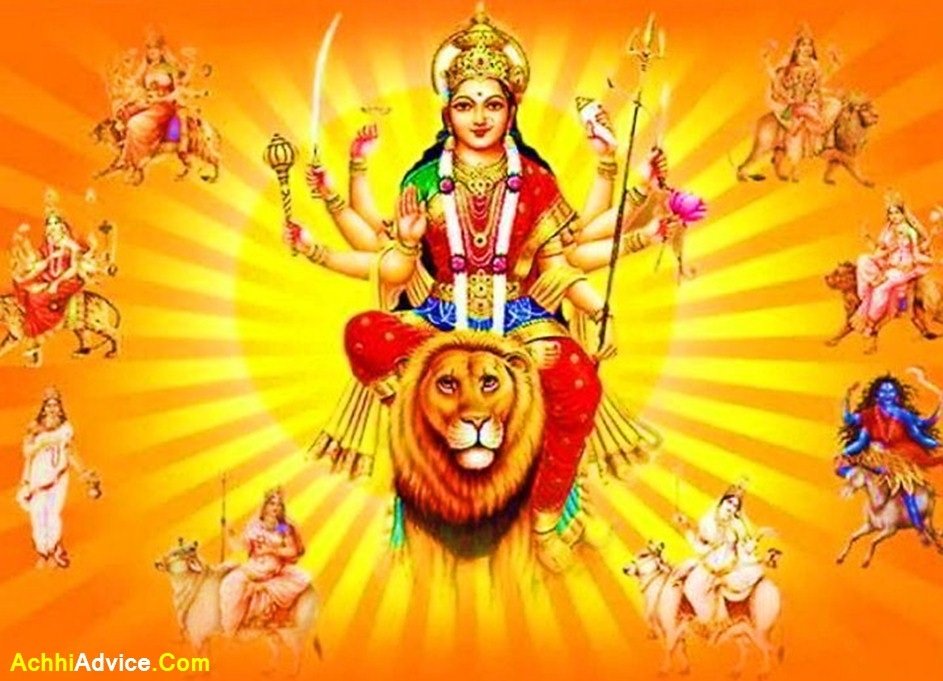 Happy Navratri to All My Friends Images HD Wallpaper